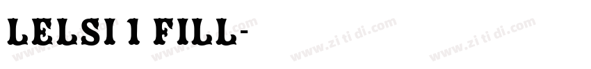 Lelsi 1 fill字体转换
